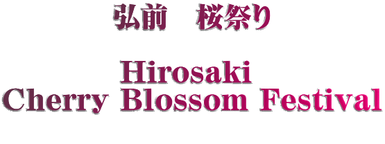 弘前　桜祭り  Hirosaki  Cherry Blossom Festival 